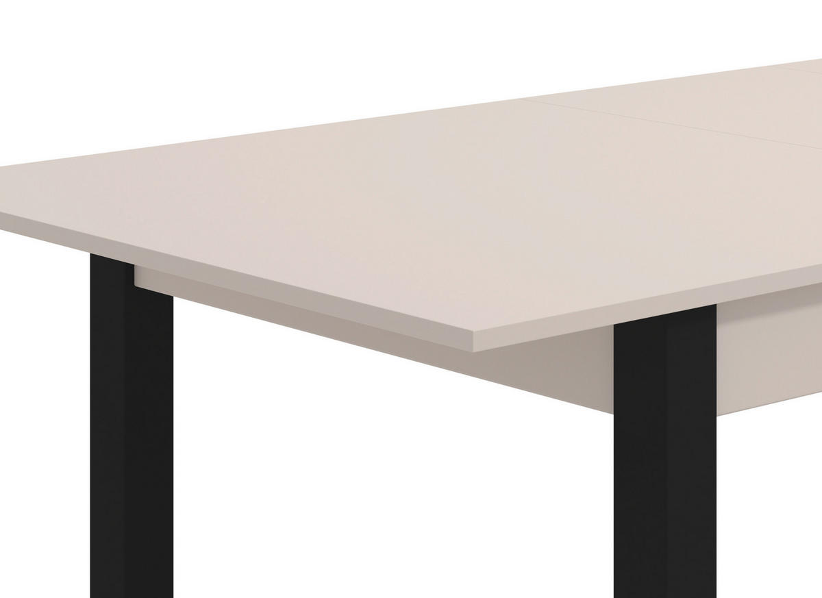 ÉTKEZŐASZTAL - fekete/kasmír, Basics, faalapú anyag (160/77/80cm) - Ti'me