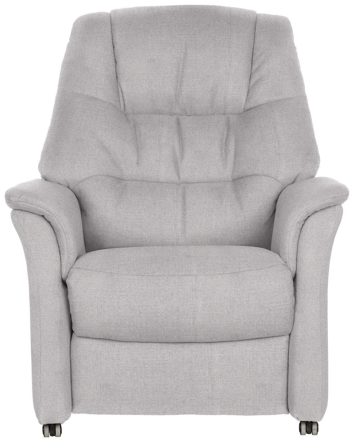 FERNSEHSESSEL in Flachgewebe Hellgrau  - Hellgrau, Konventionell, Textil (85/107/84cm) - Livetastic