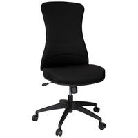 OTOČNÁ ŽIDLE, plochá tkanina, černá - černá, Moderní, textil/plast (54/116/65cm) - MID.YOU