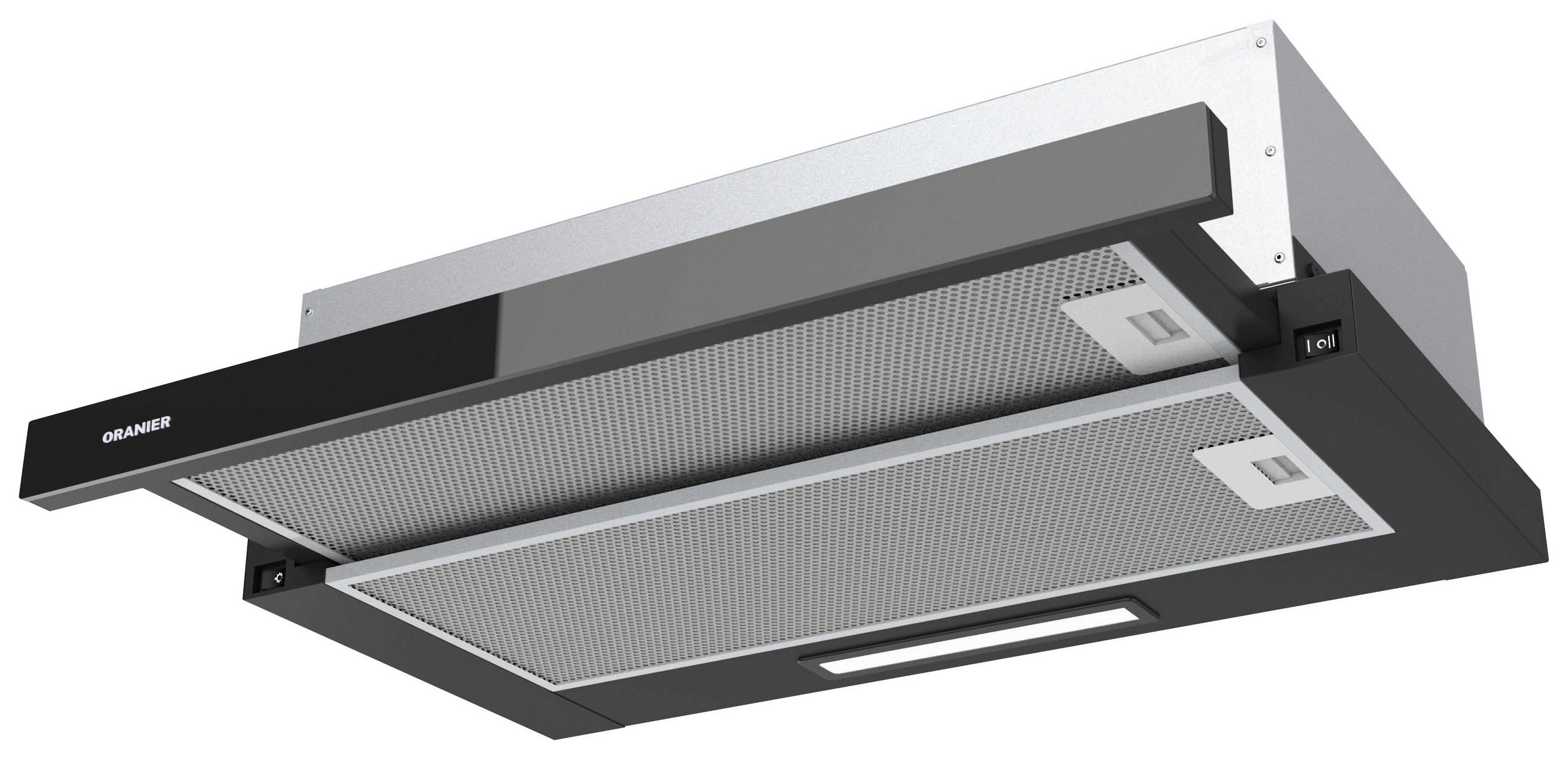 DUNSTABZUGSHAUBE FLA460  - Edelstahlfarben/Schwarz, Basics, Metall (59,5/17,0/30,4cm) - Oranier