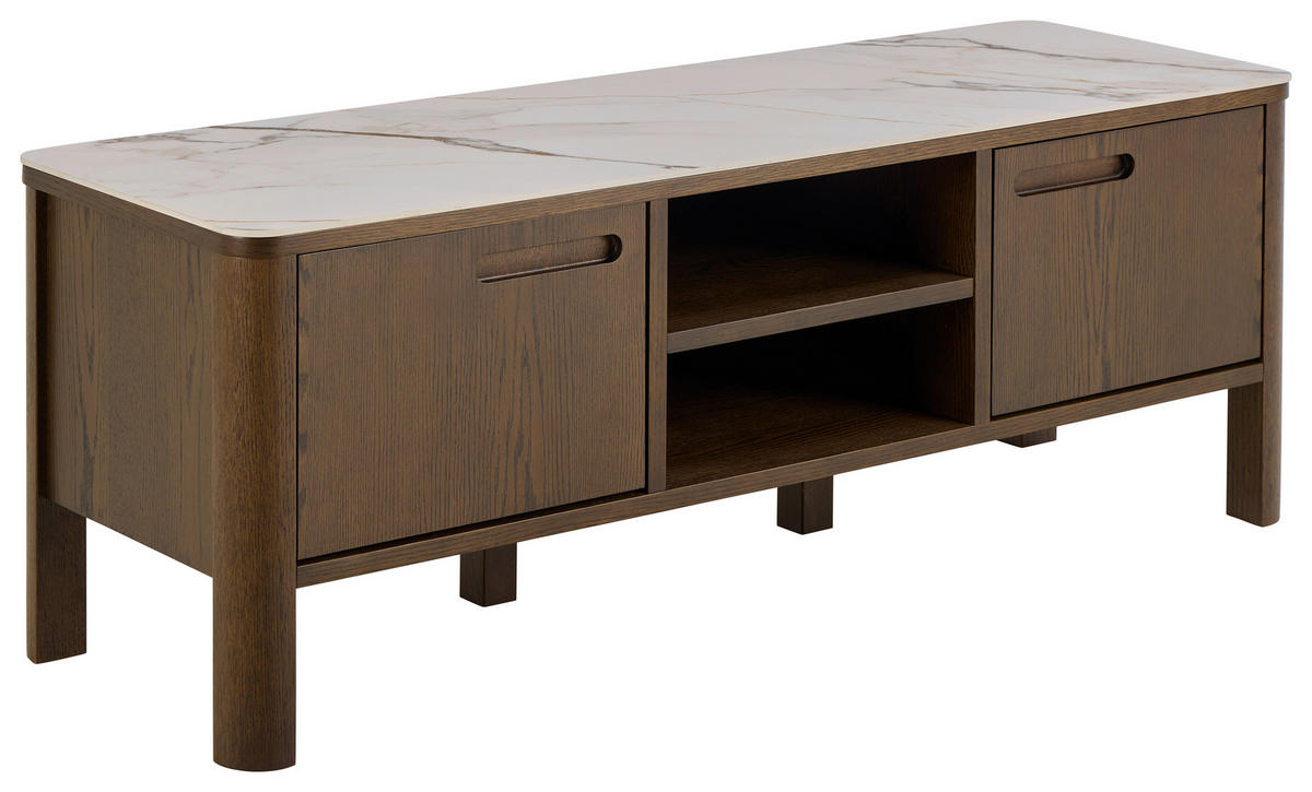 TV-ELEMENT 120/45/40 cm  - Beige/Braun, Design, Keramik/Holzwerkstoff (120/45/40cm) - MID.YOU