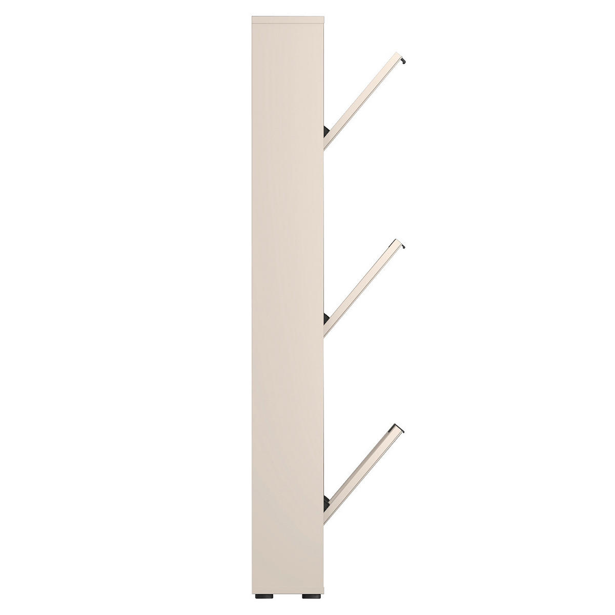 SCHUHKIPPER - Kaschmir/Schwarz, MODERN, Glas/Holzwerkstoff (60/137/17cm) - Boxxx