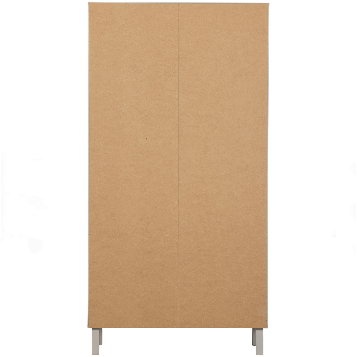 GARDEROBENSCHRANK Madu  in 100/195/53 cm  - Goldfarben/Hellgrau, Design, Holz/Metall (100/195/53cm) - Livetastic