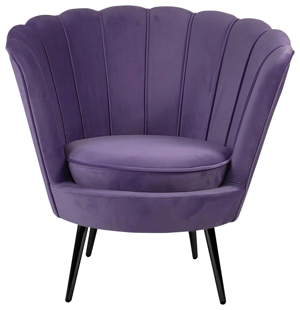 FOTELJA 83/87/76 cm , lila  - lila/crna, Trendi, tekstil/metal (83/87/76cm) - Xora