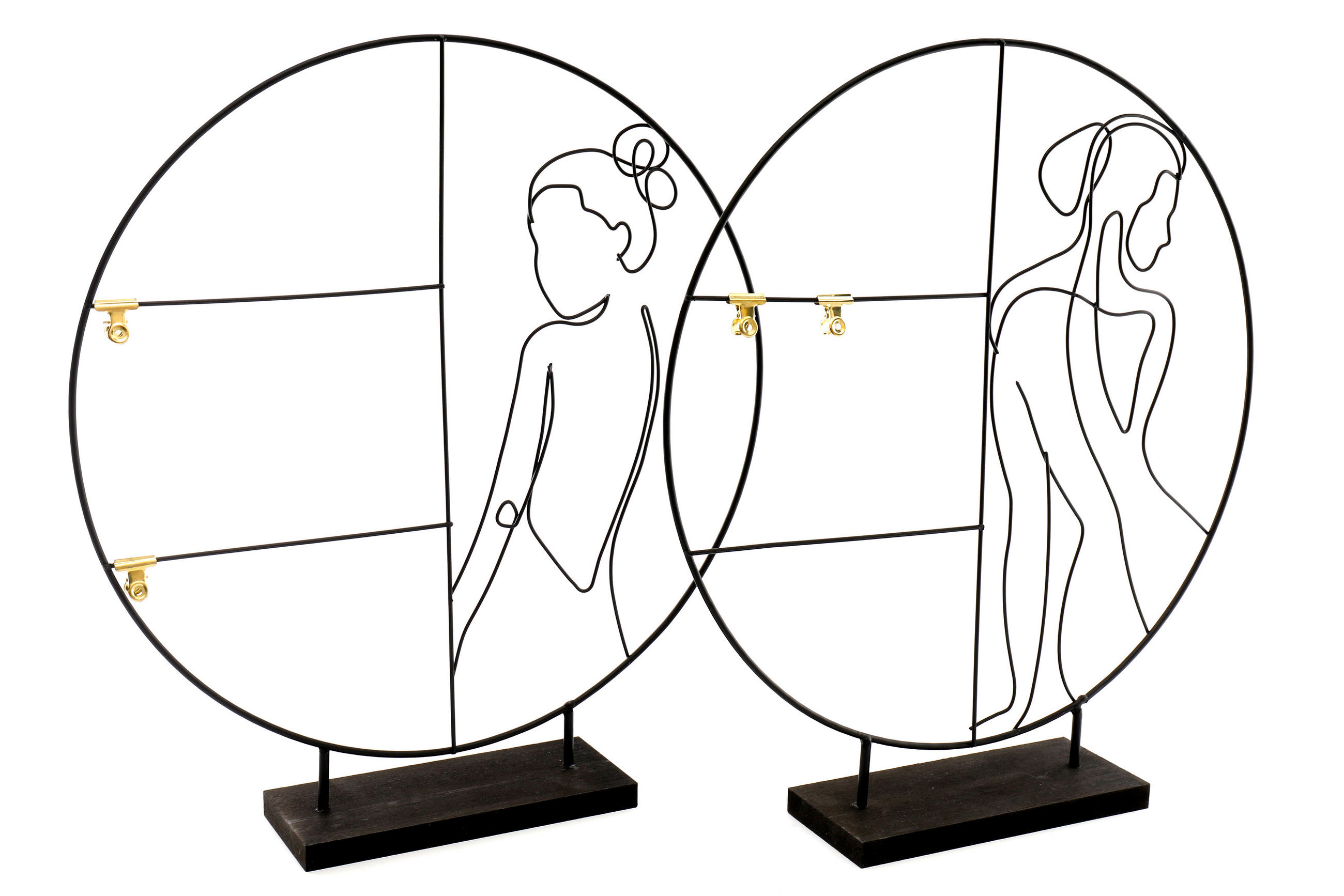 UNIKÁT - čierna, Basics, kov/sklo (50cm)