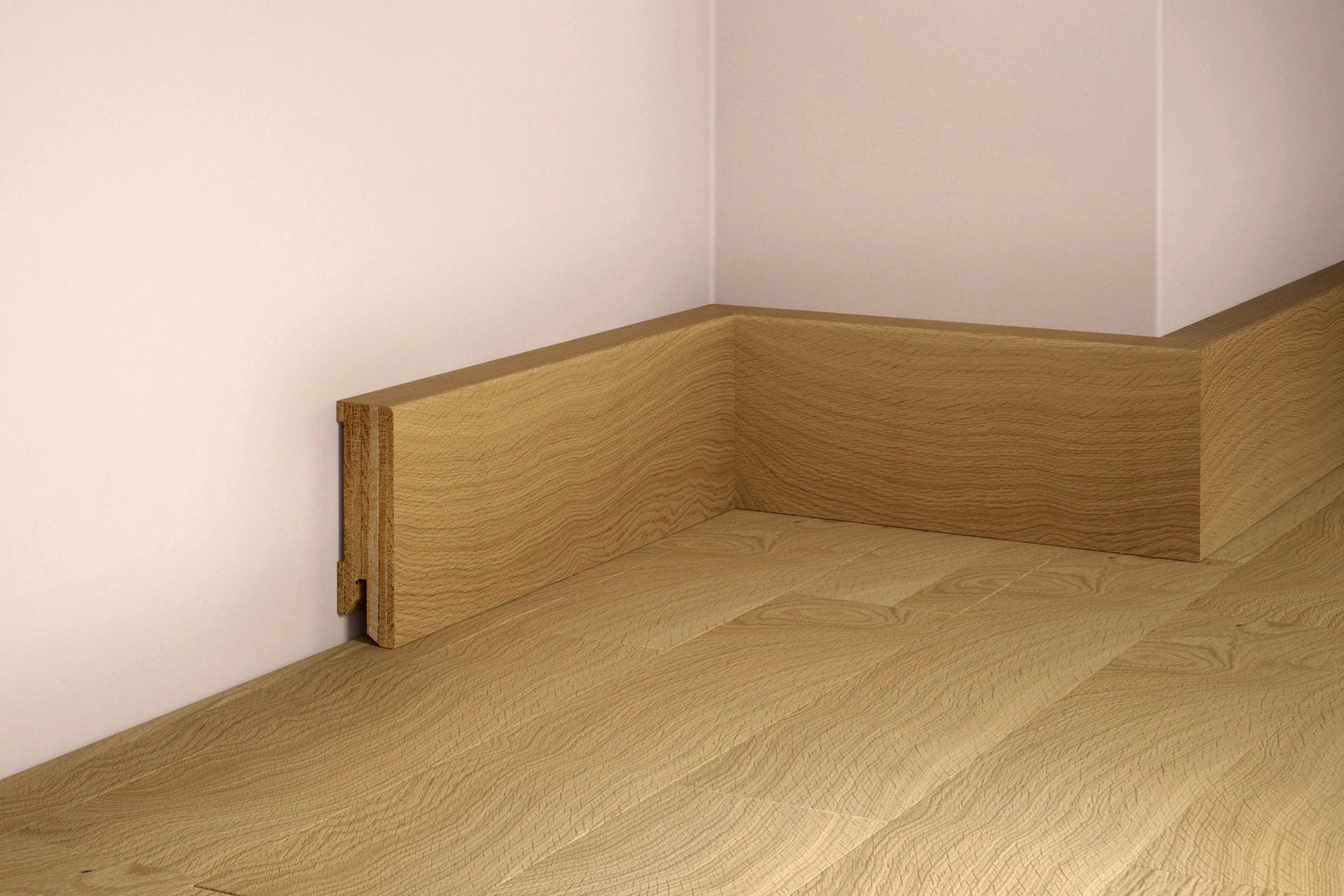 SOCKELLEISTE, Eiche Natur  - KONVENTIONELL, Holz (220/5/1,7cm) - Tilo