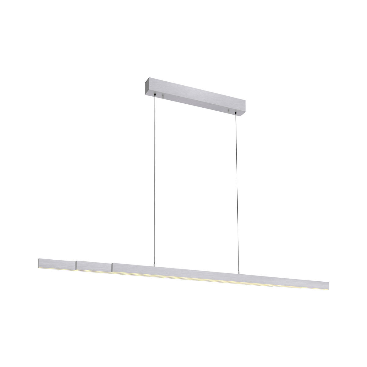 LED-HÄNGELEUCHTE 179/55/150 cm   - Alufarben, Design, Kunststoff/Metall (179/55/150cm) - Paul Neuhaus