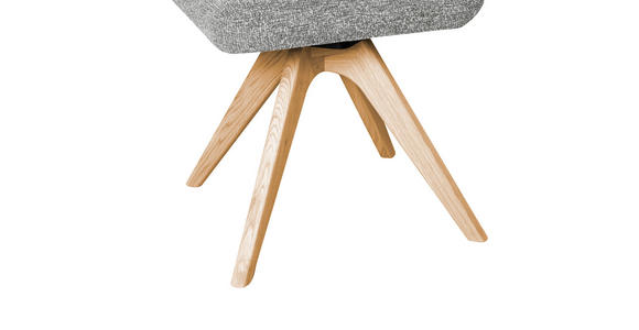 STUHL  Stoffauswahl, Typenauswahl Webstoff  - Eichefarben/Hellgrau, KONVENTIONELL, Holz/Textil (47/89/60cm) - Linea Natura