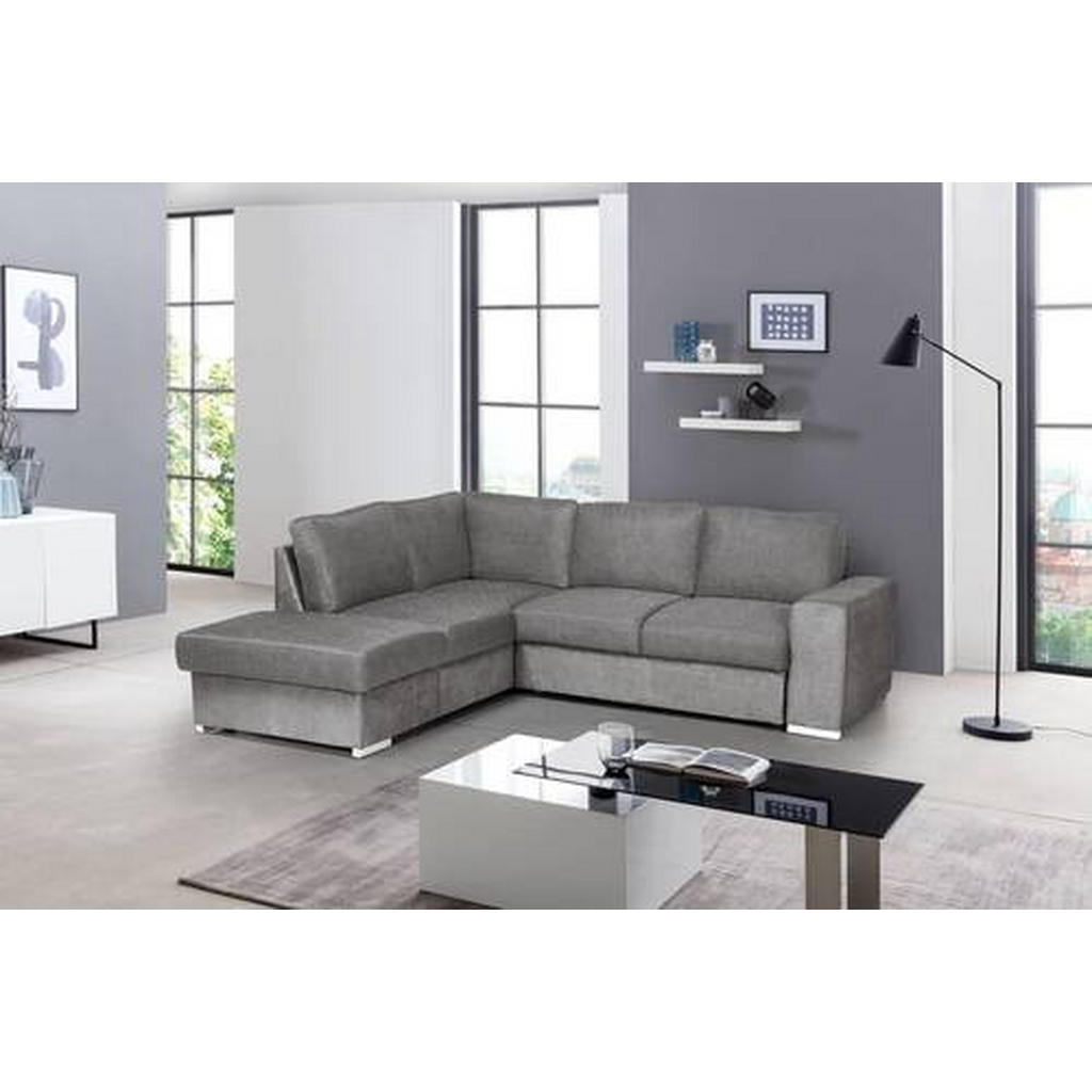 Thumbnail - Mid.you Ecksofa, Grau, Textil, L-Form, 248x213 cm, Made in Europe, Schlafen auf Sitzhöhe, Wohnzimmer, Sofas & Couches, W...