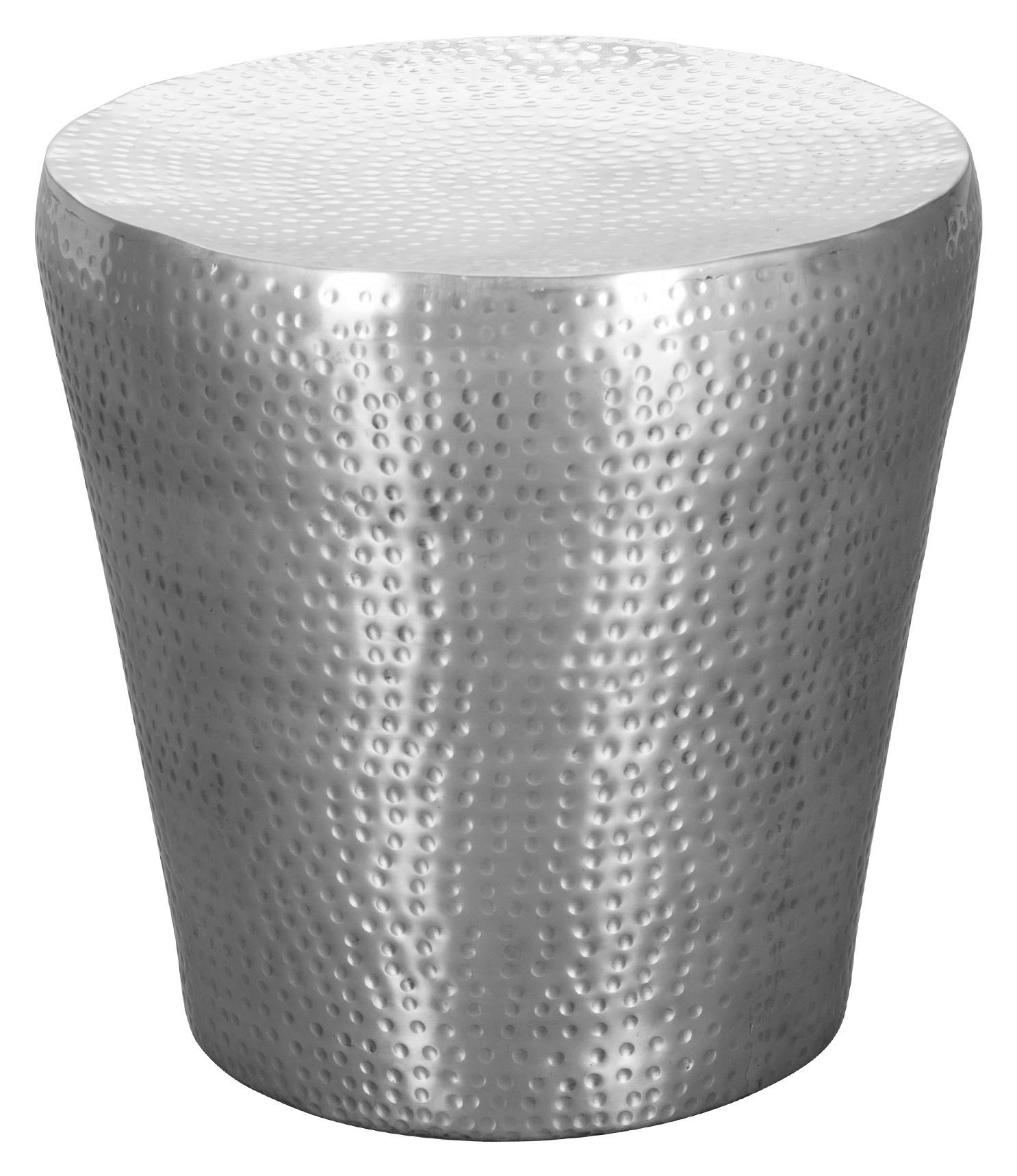 KISASZTAL fém 40/40/41 cm   - ezüst, Lifestyle, fém (40/40/41cm) - MID.YOU