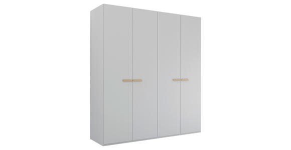 DREHTÜRENSCHRANK 201/223/60 cm 4-türig Grau - Grau, Trend, Holz/Holzwerkstoff (201/223/60cm) - Novel