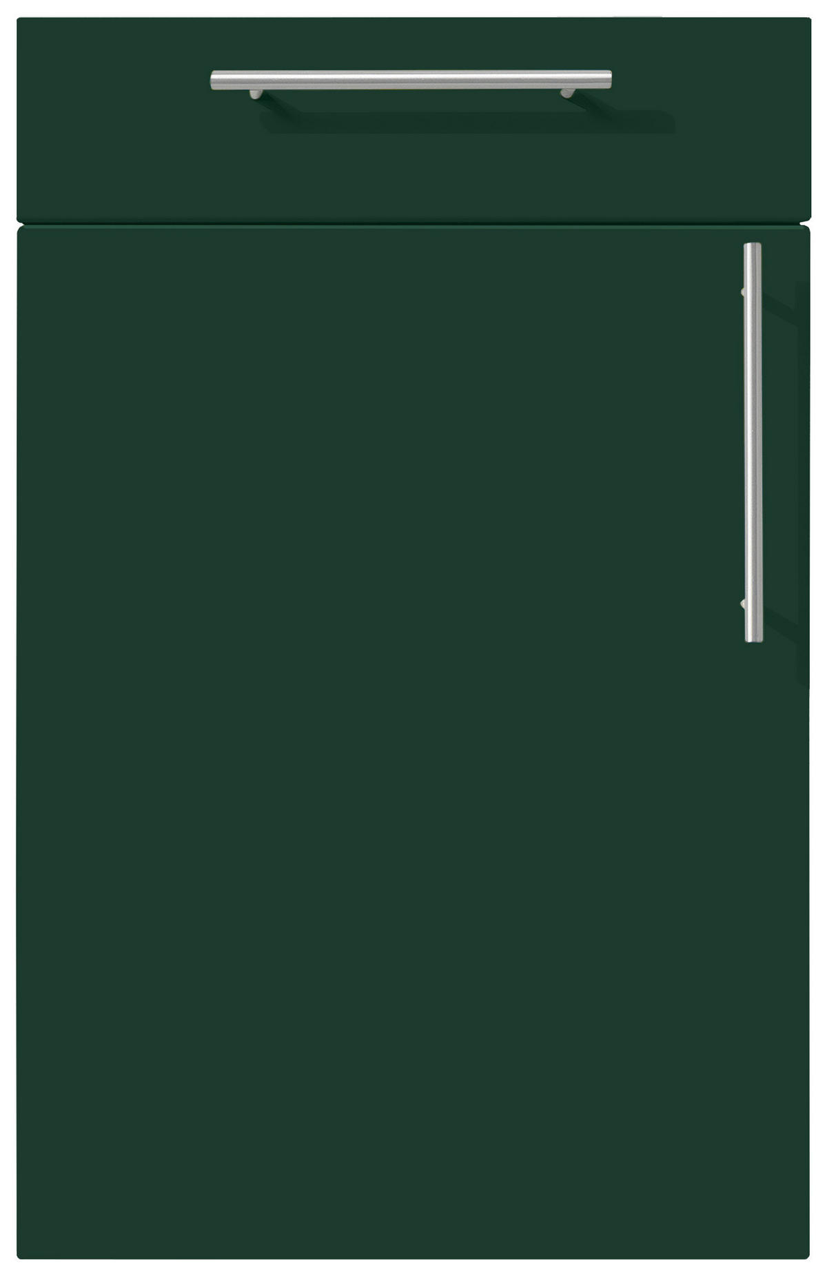 EINBAUKÜCHE SILVIA  - Rot/Schwarz, Design, Holzwerkstoff - Novel