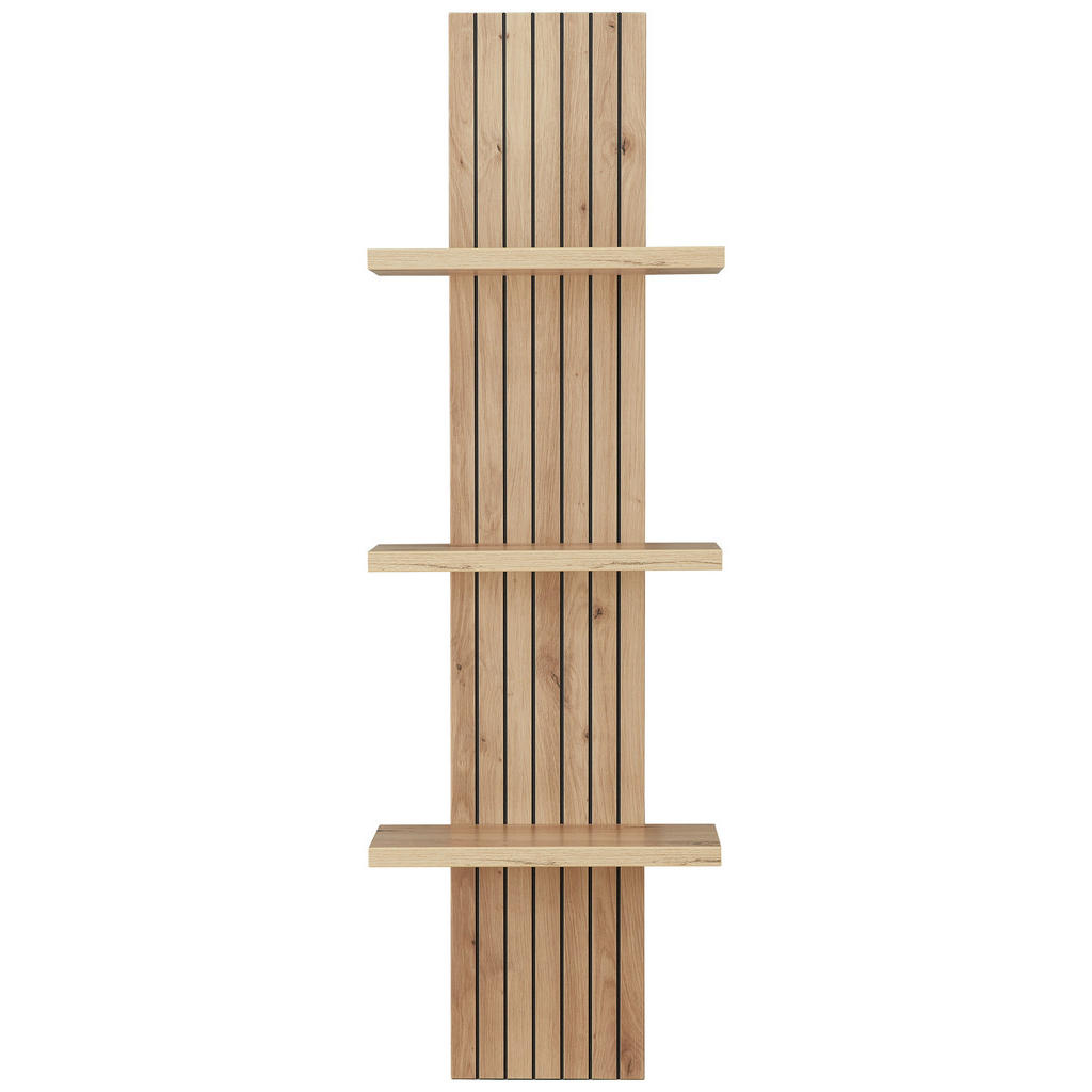 MID.YOU NÁSTĚNNÝ REGÁL, dub artisan, 38/120/22 cm