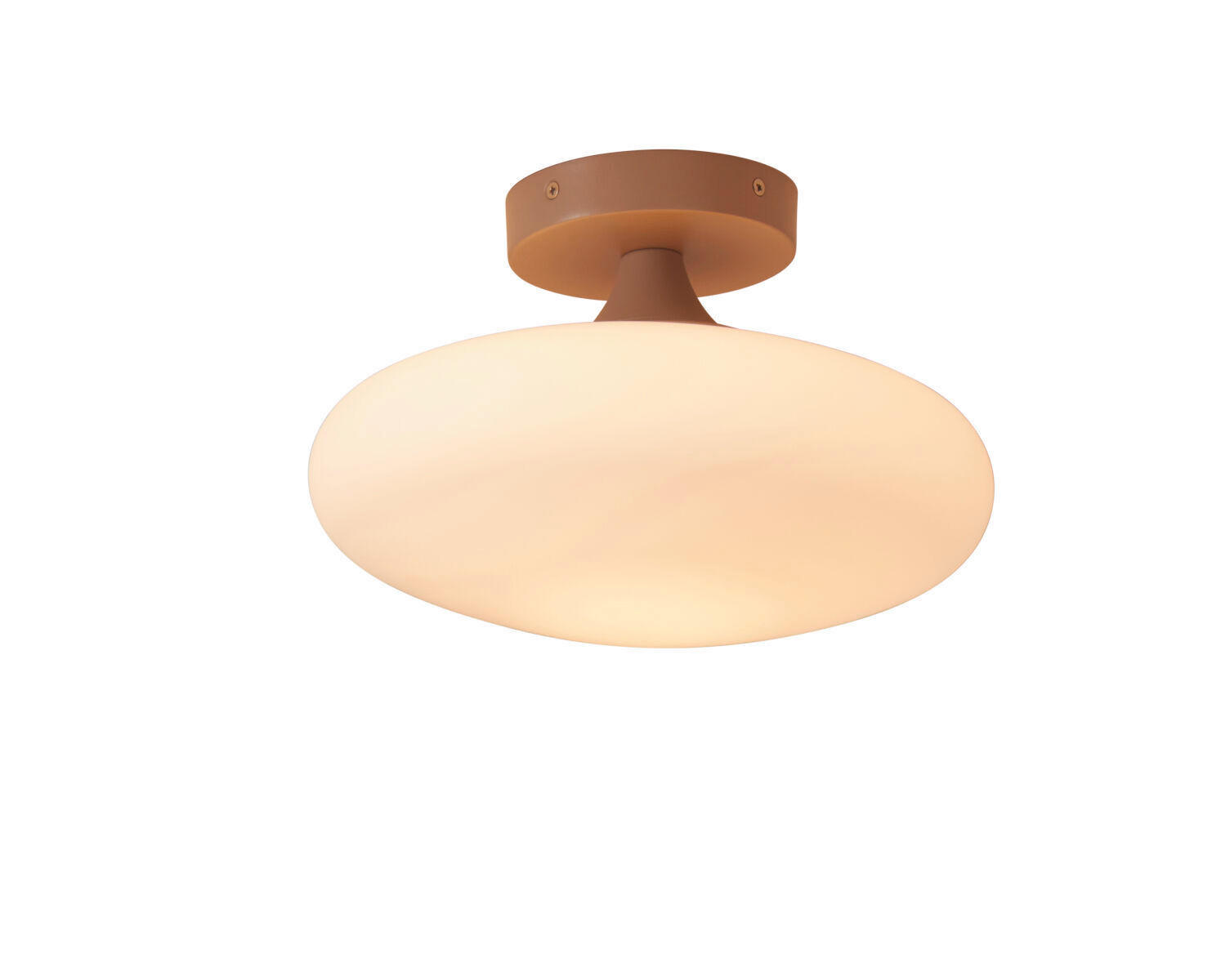 DECKENLEUCHTE  28,5/18,5 cm    - Sandfarben/Weiss, Trend, Glas (28,5/18,5cm) - It's about Romi