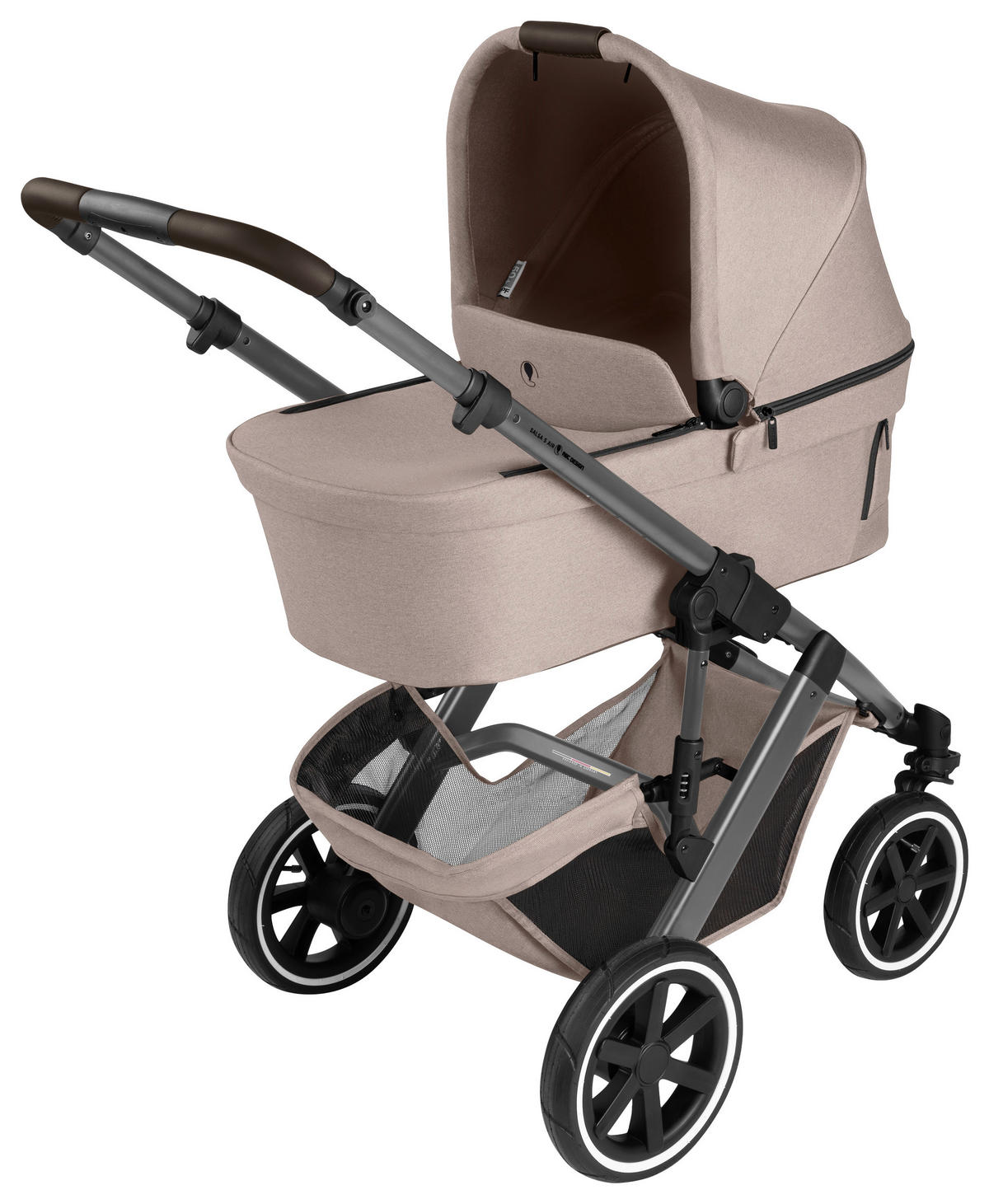 KINDERWAGEN Salsa 5 Air  - Beige, Basics, Textil/Metall (63/118/95.5cm) - ABC Design