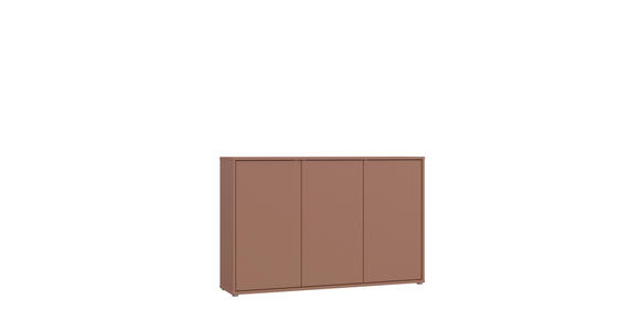 SIDEBOARD  154,2/99,1/34,9 cm  - Terracotta/Grau, MODERN, Holzwerkstoff/Kunststoff (154,2/99,1/34,9cm) - Carryhome