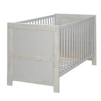 GITTERBETT Mila  - Eichefarben/Grau, Basics, Holzwerkstoff (76/82/144cm) - Roba