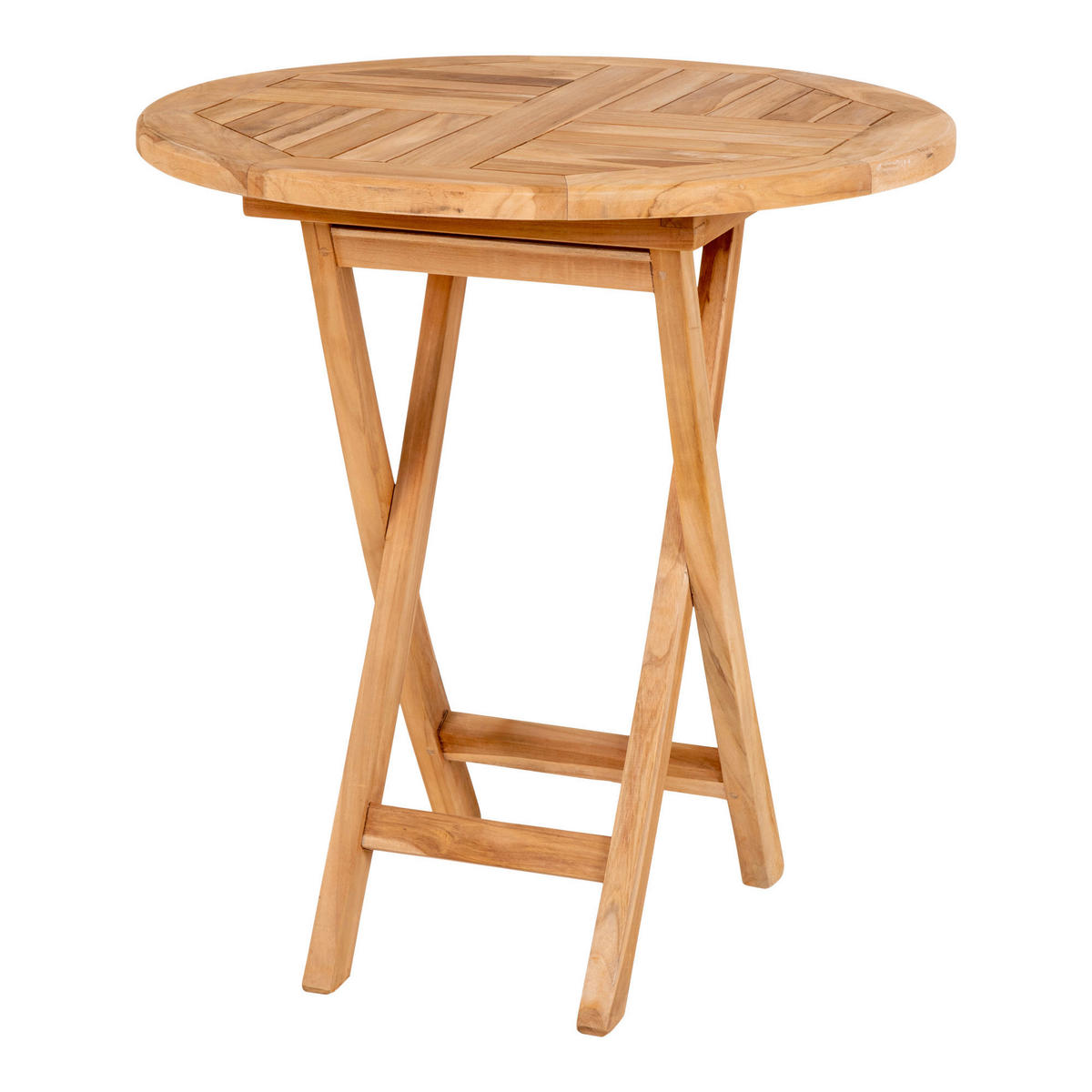 GARTENTISCH 70/70/75 cm Holz rund  - Braun, MODERN, Holz (70/70/75cm) - Gardenson