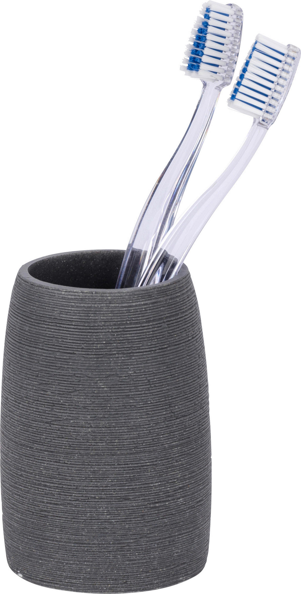 KELÍMEK NA ZUBNÍ KARTÁČEK šedá - šedá, Basics, plast (7,4/10,5cm)