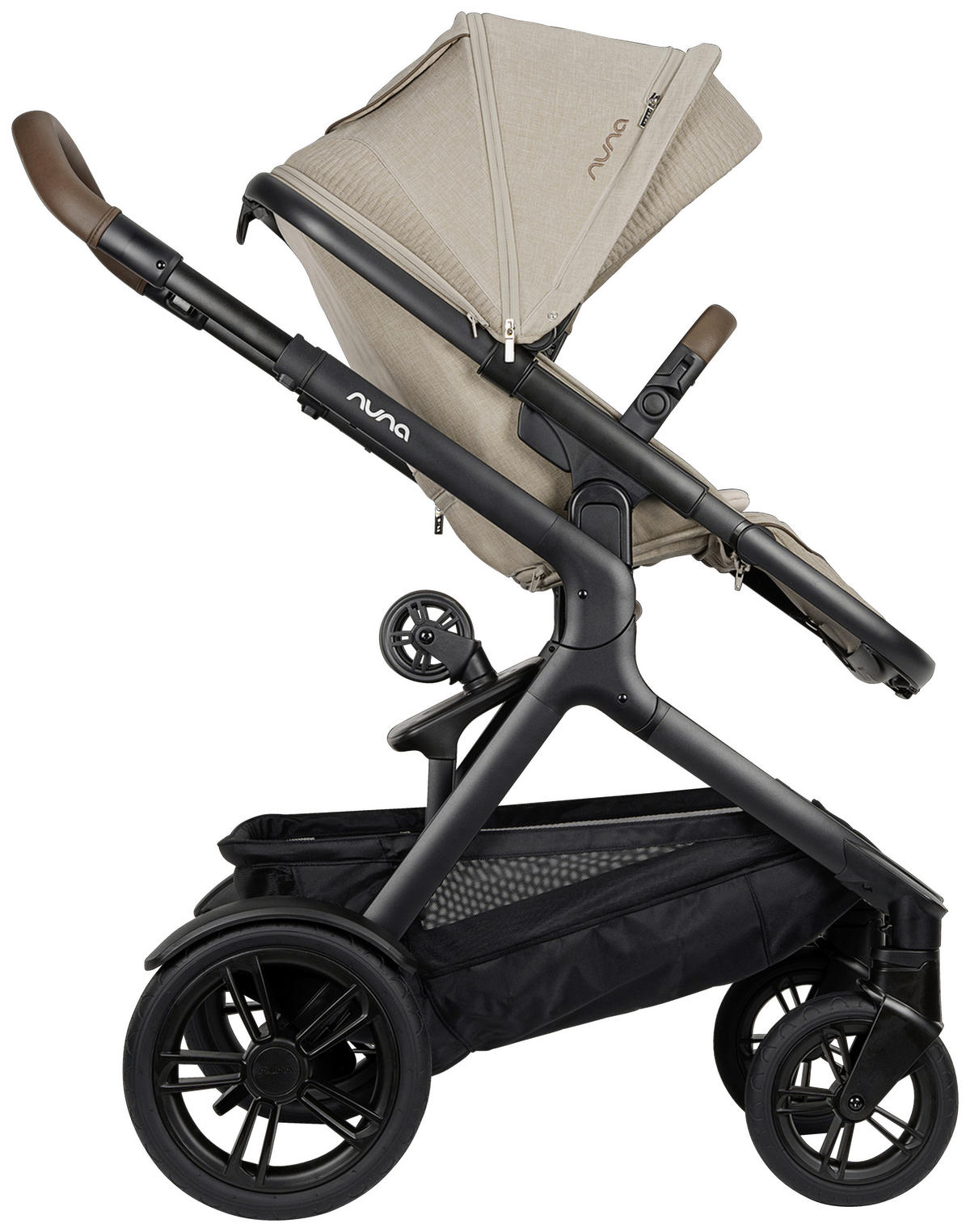 GESCHWISTERWAGEN Demi next  - Schwarz, Basics, Metall (63/123/83cm) - Nuna