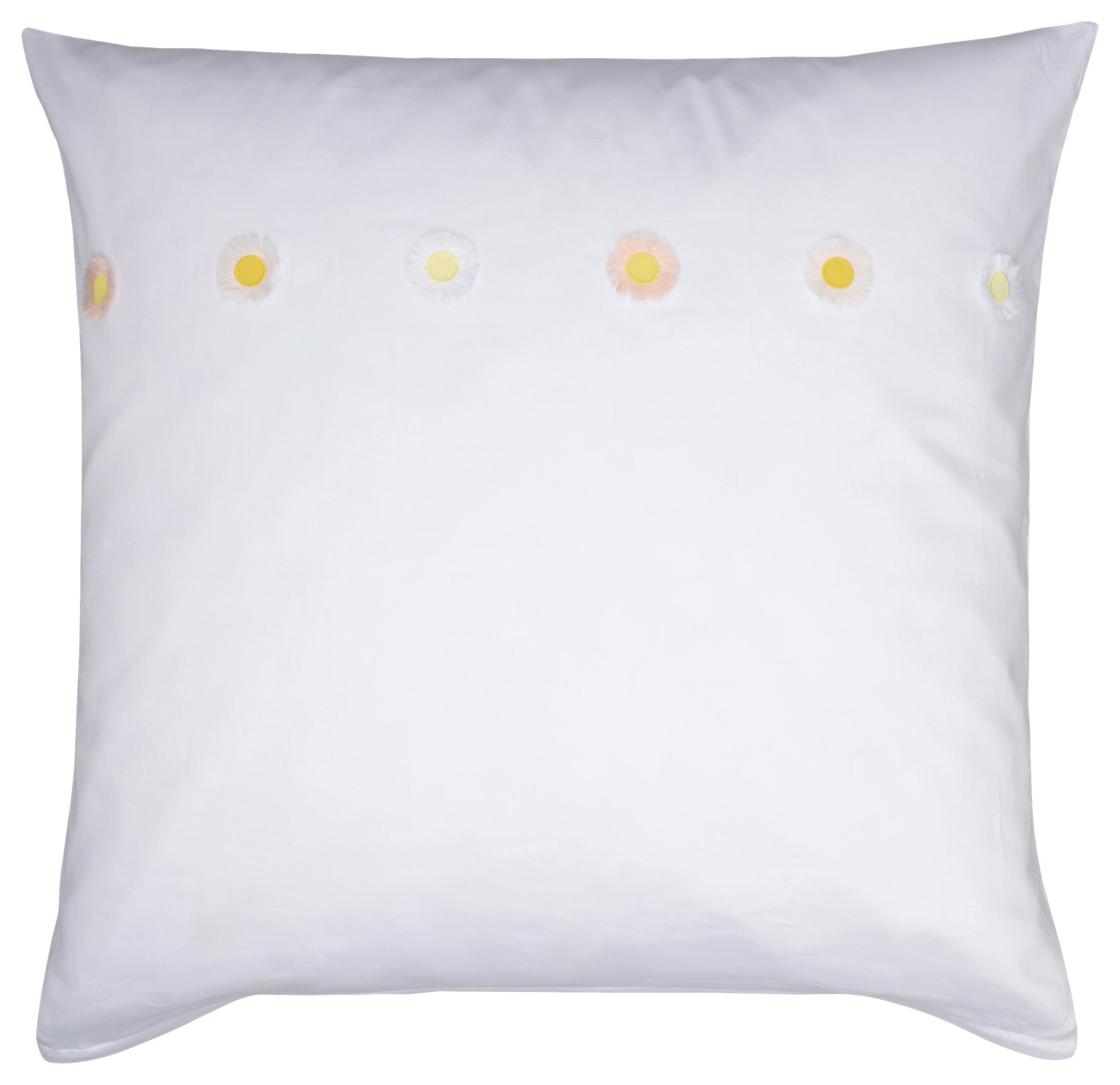 KISSENHÜLLE 80/80 cm  - Hellrosa/Gelb, Basics, Textil (80/80cm) - Zoeppritz