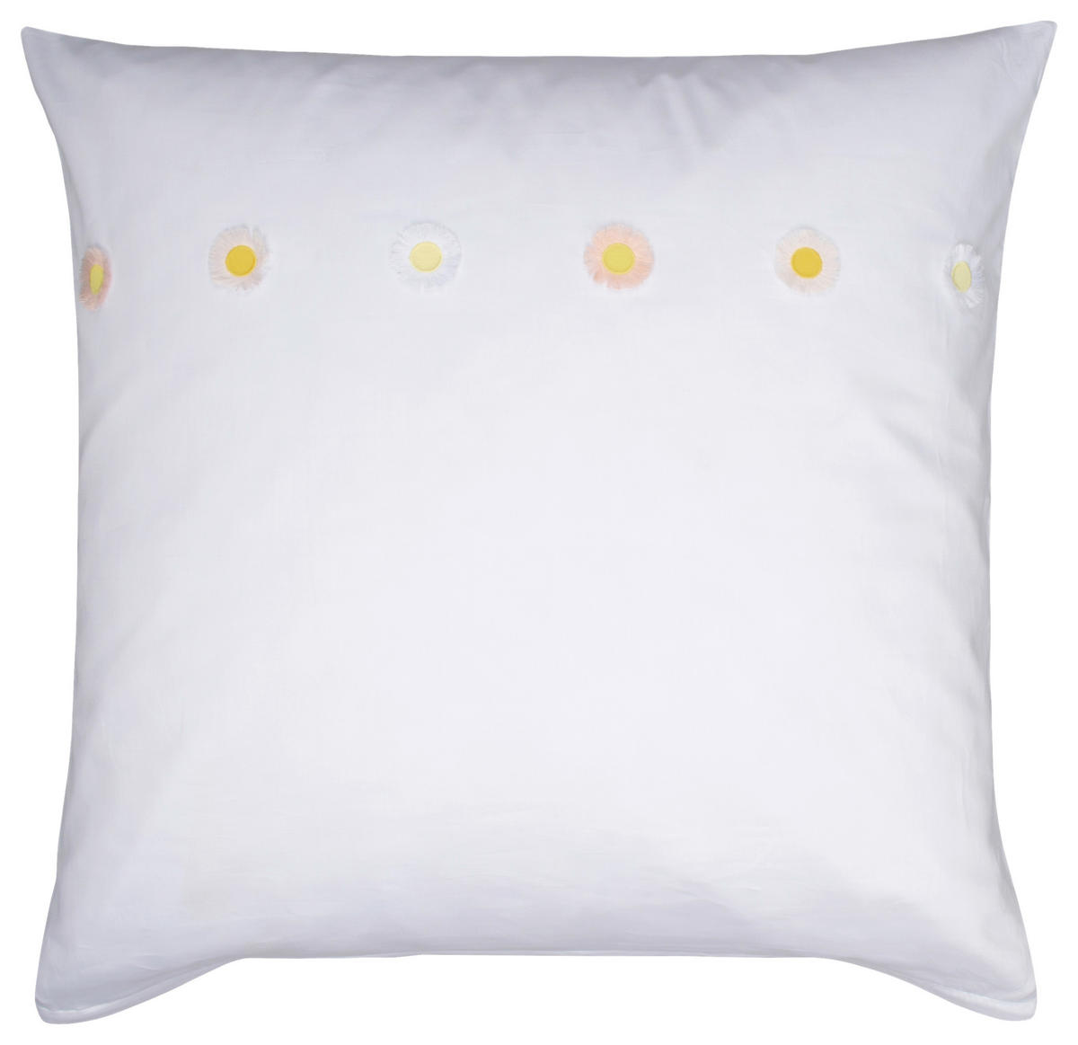 KISSENHÜLLE 80/80 cm  - Hellrosa/Gelb, Basics, Textil (80/80cm) - Zoeppritz