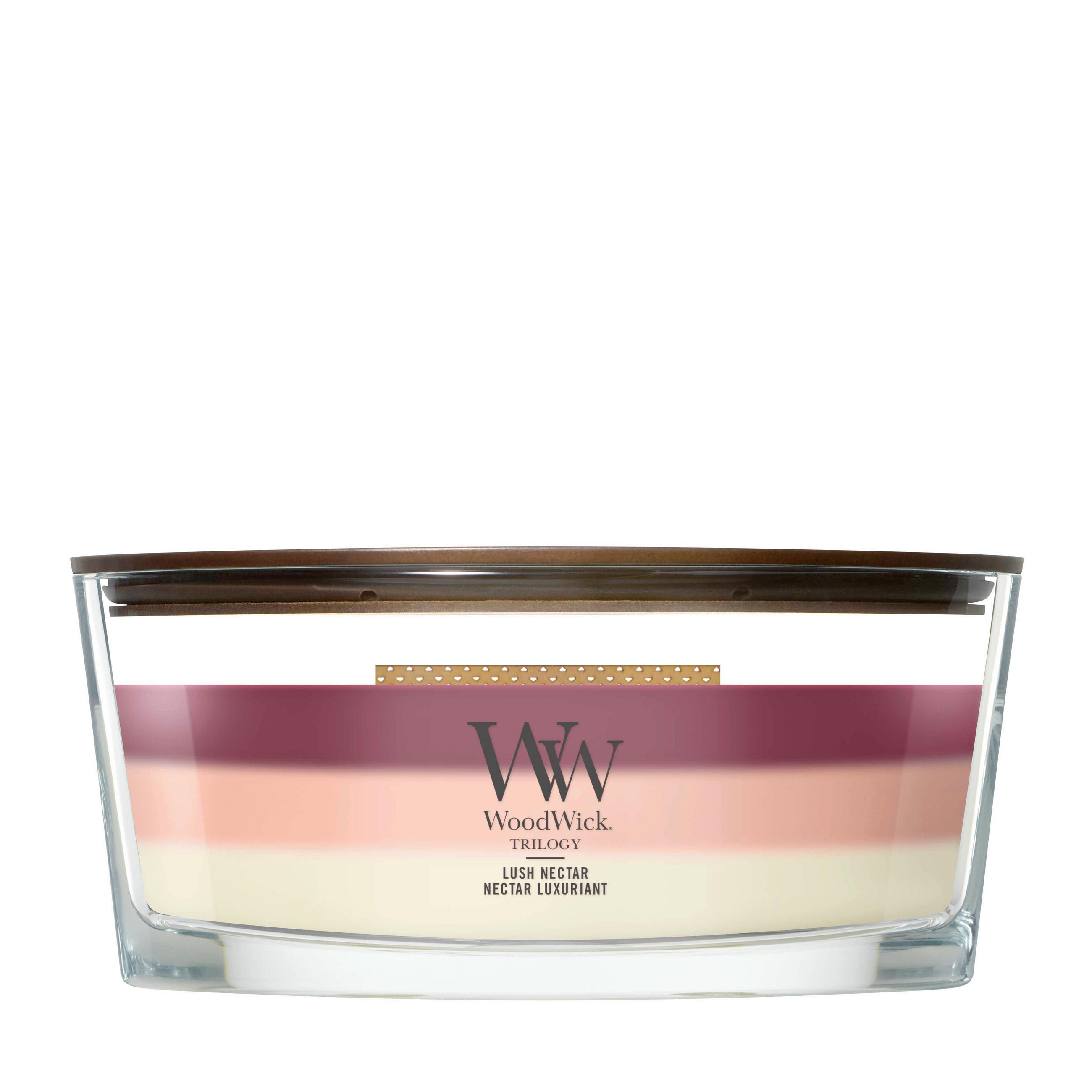 MIRISNA SVEĆA  višebojna  - višebojna, Osnovno, staklo/drvo (12/9/19cm) - WoodWick