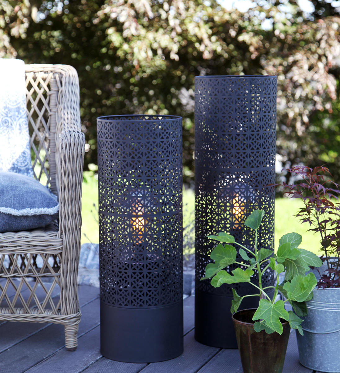 VENKOVNÍ STOJACÍ LAMPA 24/78 cm - černá, Lifestyle, kov (24/78cm) - By Rydéns