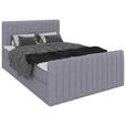 BOXBETT 140/200 cm  in Grau  - Schwarz/Grau, Basics, Kunststoff/Textil (140/200cm) - Carryhome