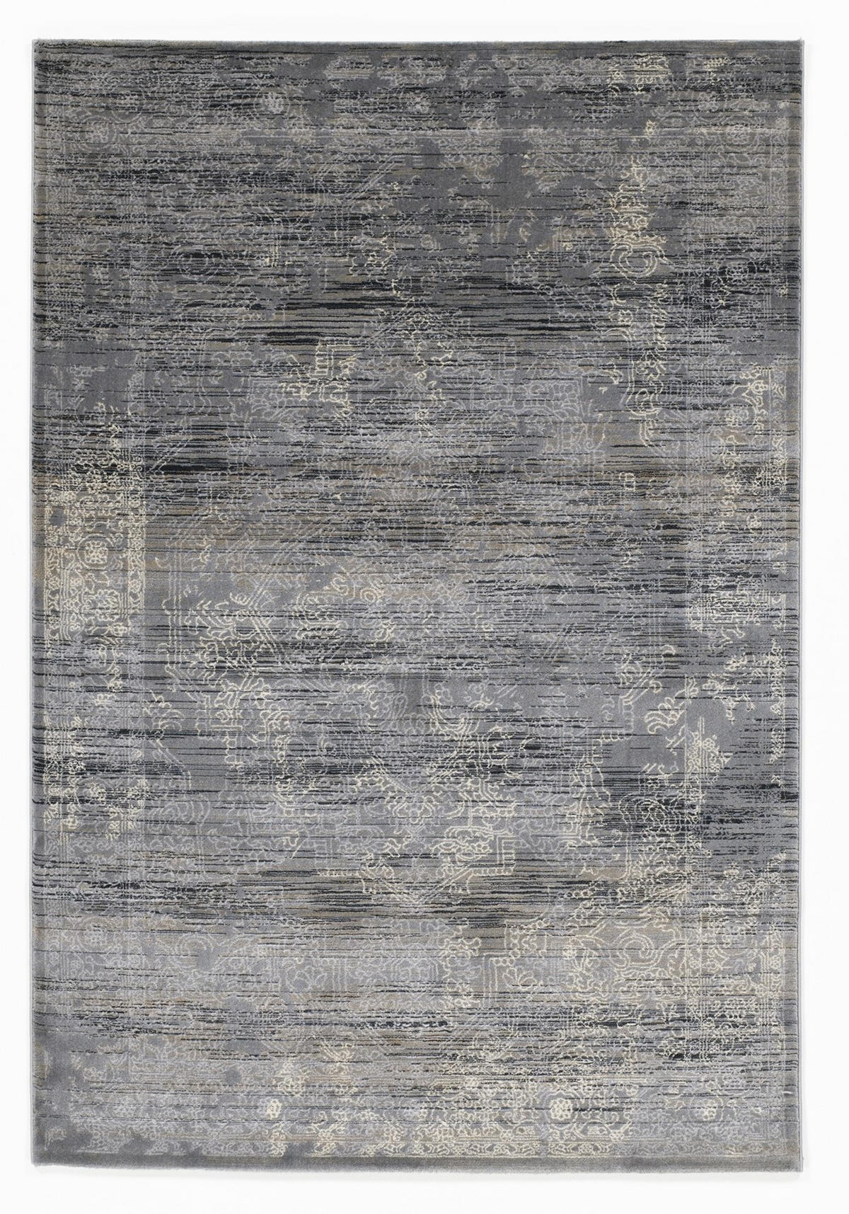 FLACHWEBETEPPICH 200/300 cm Wave Kontura Creme, Grau  - Creme/Grau, Design, Textil (200/300cm) - Musterring