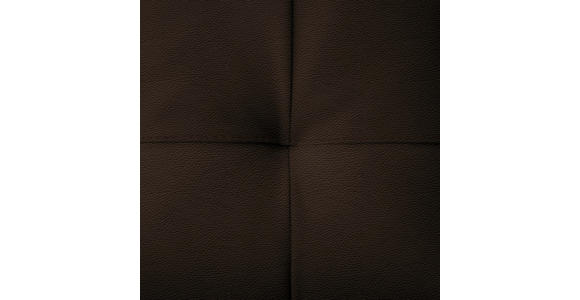 ECKSOFA in Echtleder Dunkelbraun 165/313 cm - Dunkelbraun/Schwarz, Design, Leder/Metall (165/313cm) - Emilio Belluti