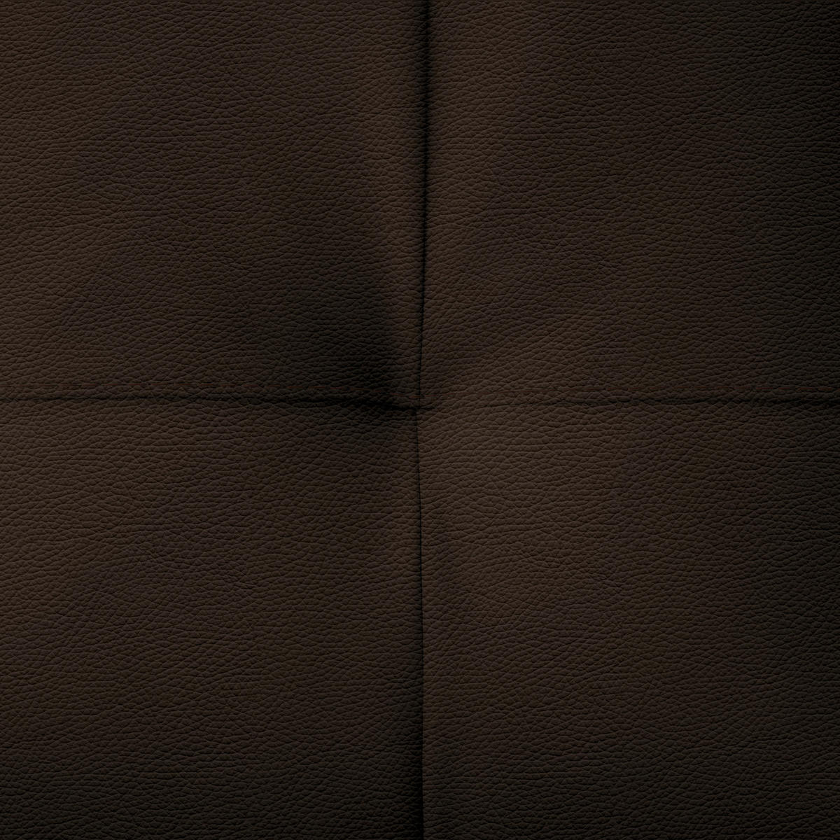 ECKSOFA in Echtleder Dunkelbraun  - Dunkelbraun/Schwarz, Design, Leder/Metall (165/313cm) - Emilio Belluti