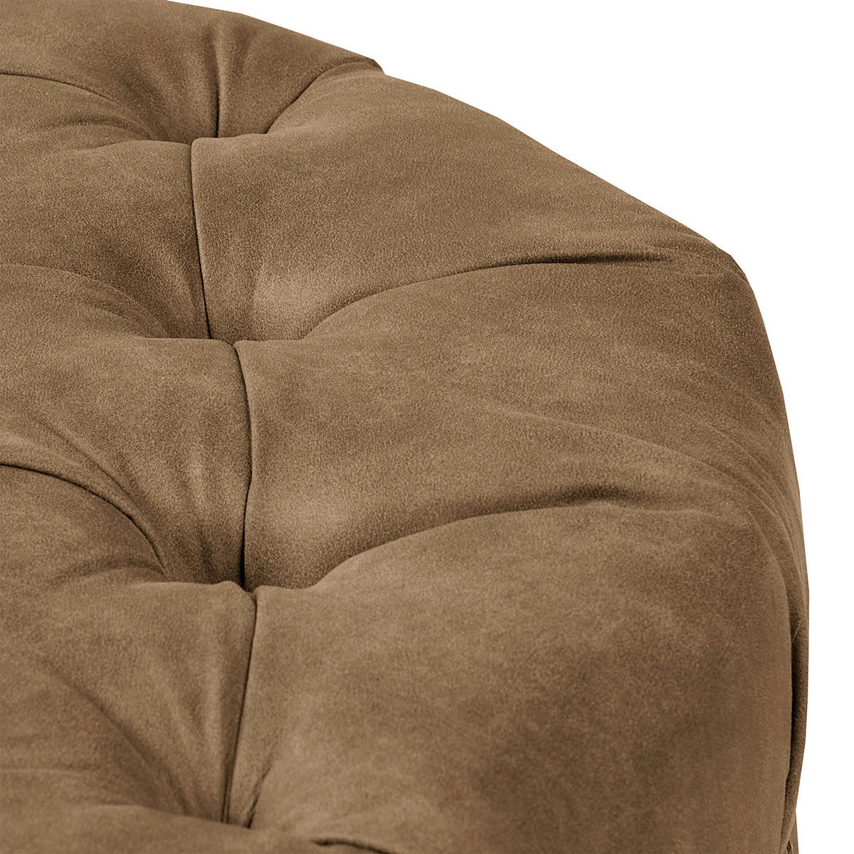 HOCKER Textil Braun  - Braun, Design, Holz/Textil (80/45/80cm) - Livetastic