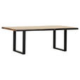 TISCHPLATTE      - Akaziefarben, Design, Holz (220/100/5cm) - Landscape