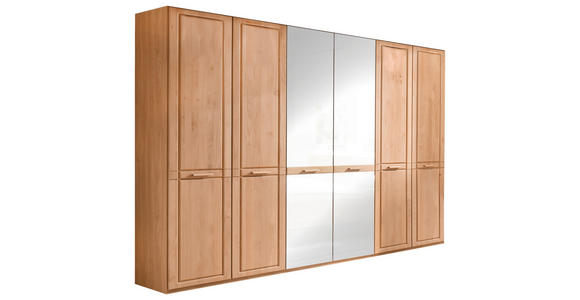 DREHTÜRENSCHRANK  in Erlefarben  - Erlefarben, KONVENTIONELL, Glas/Holz (300/216/58cm) - Venda