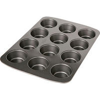 MUFFINFORM - Anthrazit, KONVENTIONELL, Metall (26,1/37,2/3,2cm) - Birkmann