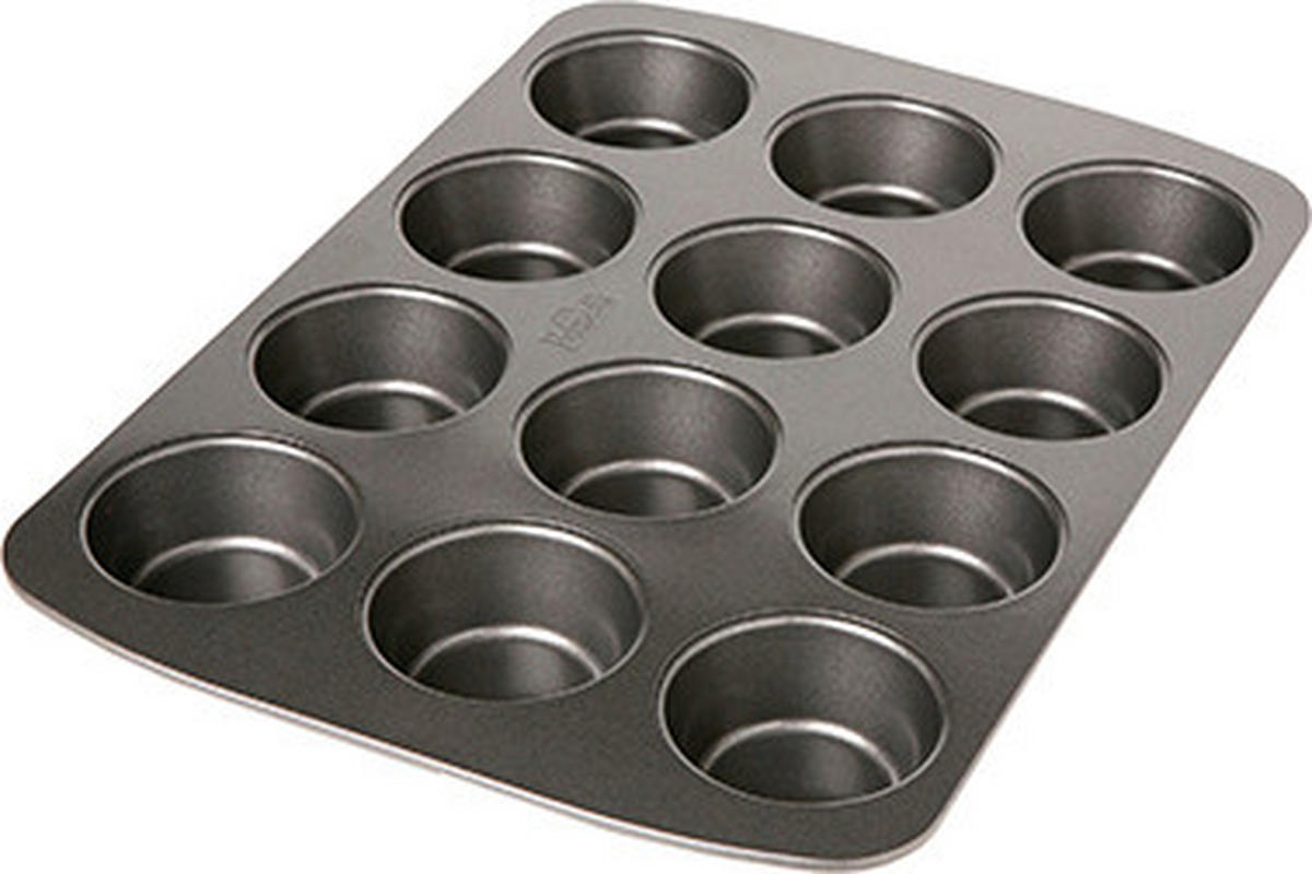 MUFFINFORM - Anthrazit, KONVENTIONELL, Metall (26,1/37,2/3,2cm) - Birkmann