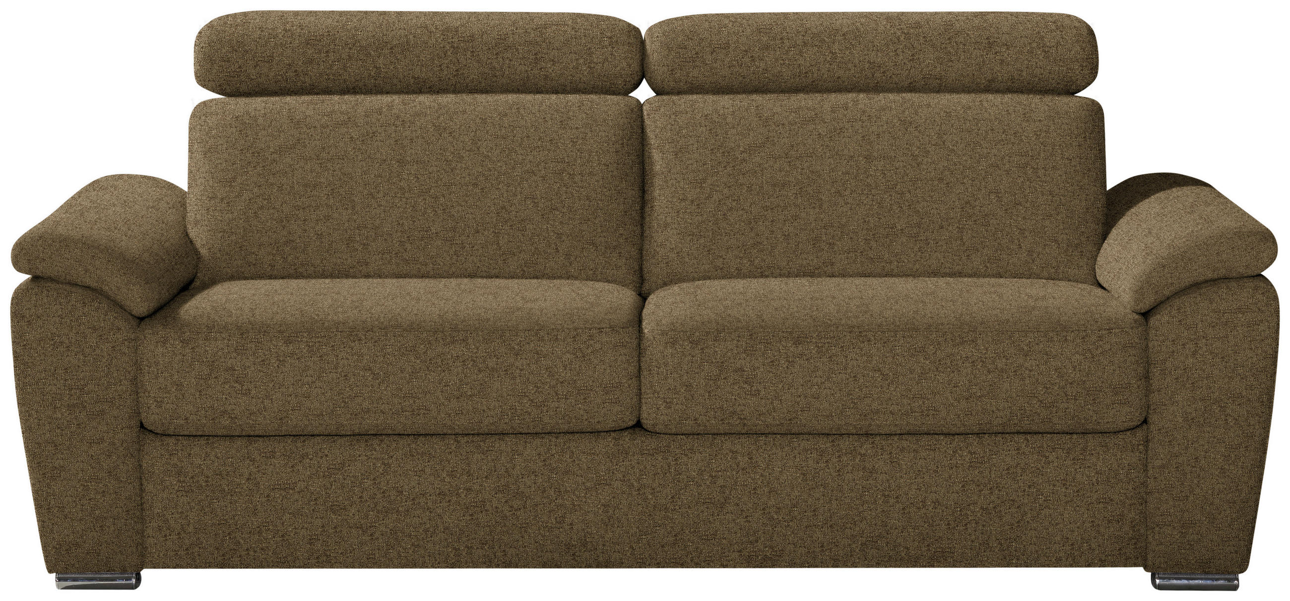 SCHLAFSOFA Webstoff Hellgrün  - Chromfarben/Hellgrün, KONVENTIONELL, Textil/Metall (206/86-104/98cm) - Novel