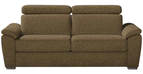 SCHLAFSOFA in Webstoff Hellgrün - Chromfarben/Hellgrün, KONVENTIONELL, Textil/Metall (206/86-104/98cm) - Novel
