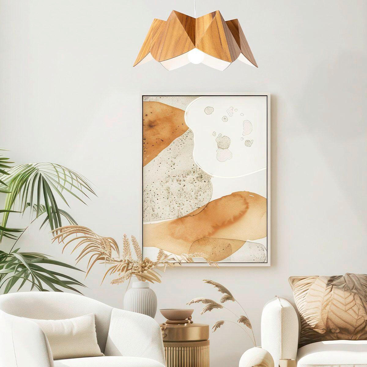 HÄNGELEUCHTE 52,4/19,5 cm  - Eichefarben, Natur, Holz/Metall (52,4/19,5cm) - Elstead Lighting