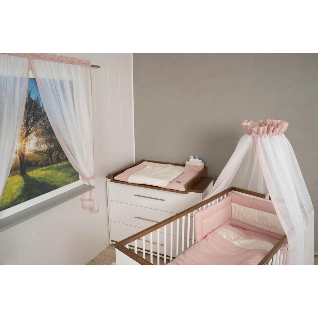 Thumbnail - Bebe's Collection Wickelauflage Prinz & Prinzessin 2023, Rosa, Textil, Füllung: Polyester, 85x70 cm, Oeko-Tex® Standard ...