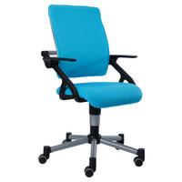 JUGENDDREHSTUHL Netzbespannung Blau  - Blau, KONVENTIONELL, Kunststoff/Textil (42/88-100/44cm) - Paidi