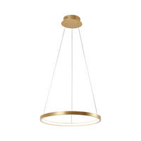 HÄNGELEUCHTE Circle 39/39/120 cm   - Goldfarben, Design, Kunststoff/Metall (39/39/120cm)