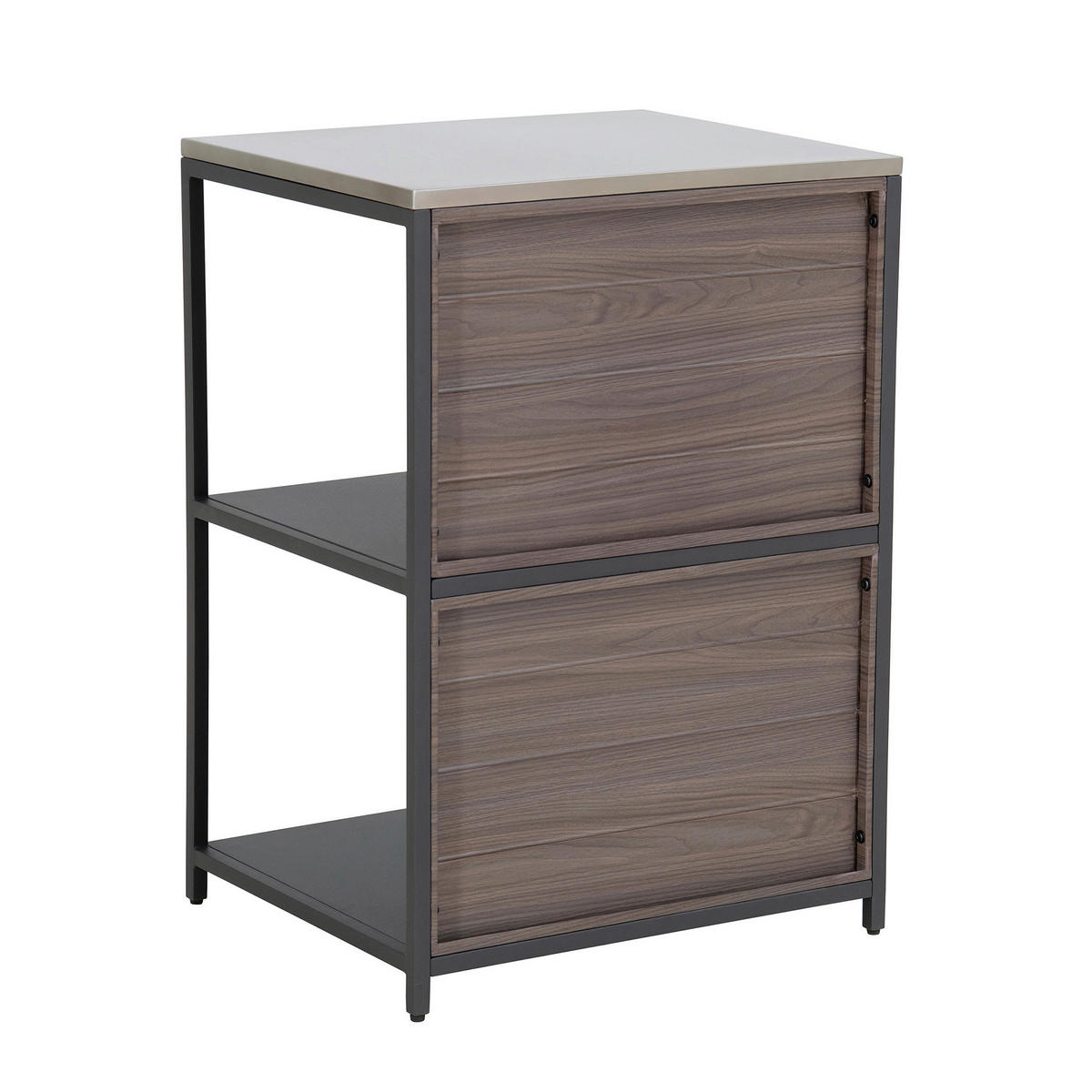 OUTDOORKÜCHE - Schwarz/Braun, Basics, Metall (63,5/91,5/54cm) - Modante