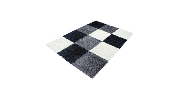 HOCHFLORTEPPICH 120/170 cm Life 1501 Grau, Schwarz, Weiß  - Schwarz/Weiß, KONVENTIONELL, Textil (120/170cm) - Novel