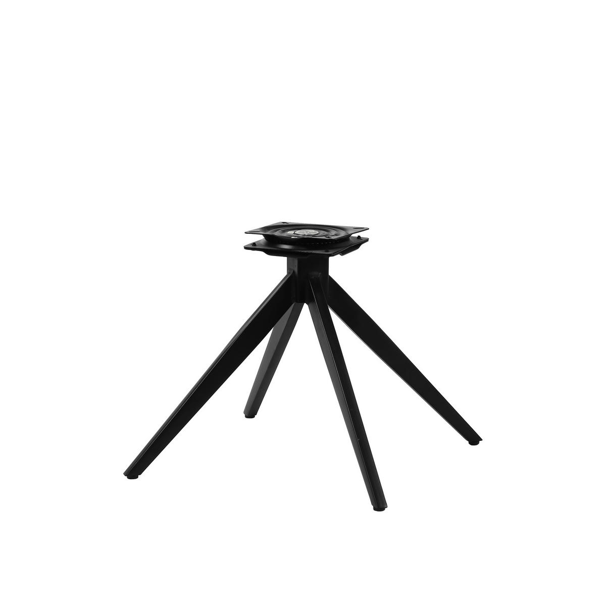 ARMLEHNSTUHL  Sitzfläche 360° drehbar Bouclé  Grau, Schwarz  - Schwarz/Grau, MODERN, Textil/Metall (65,5/84,5/66cm) - MID.YOU