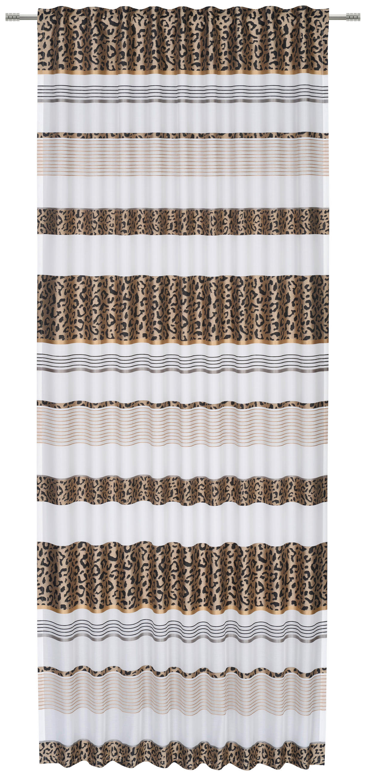 FERTIGVORHANG halbtransparent  - Taupe, Trend, Textil (140/245cm) - Esposa