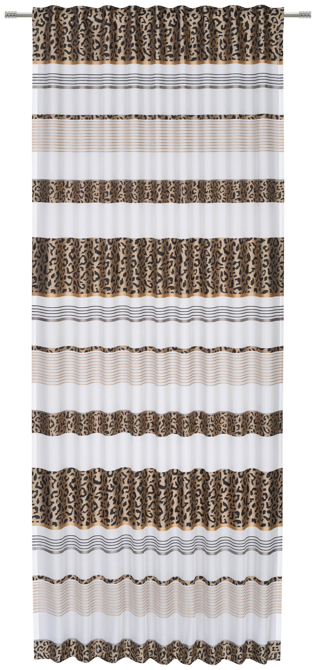 FERTIGVORHANG halbtransparent  - Taupe, Trend, Textil (140/245cm) - Esposa