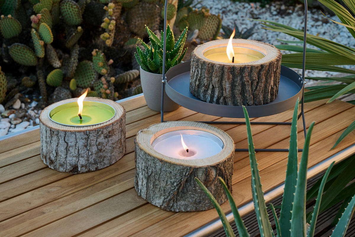 WINDLICHT - Naturfarben, Lifestyle, Holz (21/10cm) - Ambia Home