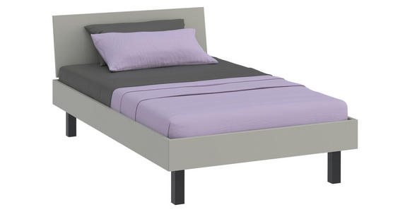 BETT 120/200 cm,  in Grau,  - Schwarz/Grau, Design (120/200cm) - Xora